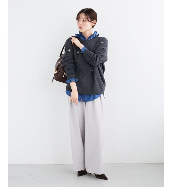  「《手洗い可能》フルダルダブルタックワイドパンツ」|その他|