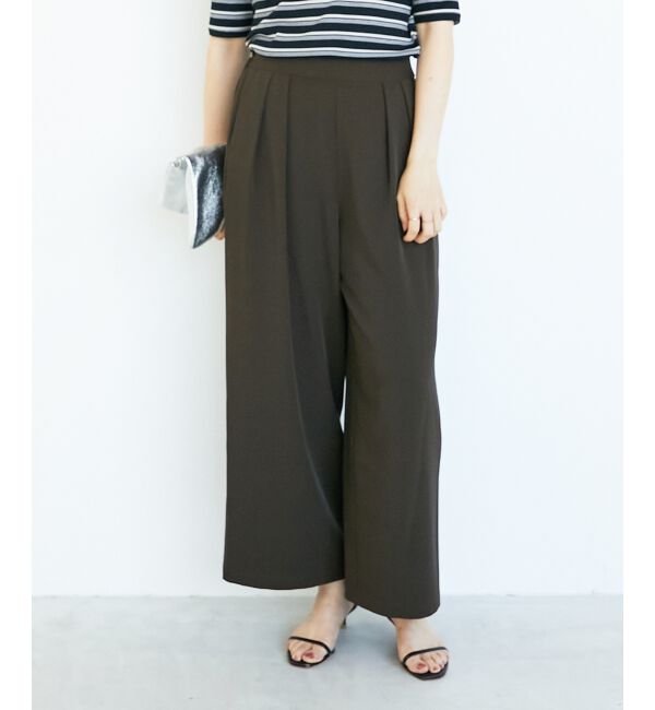  「《手洗い可能》フルダルダブルタックワイドパンツ」|その他|