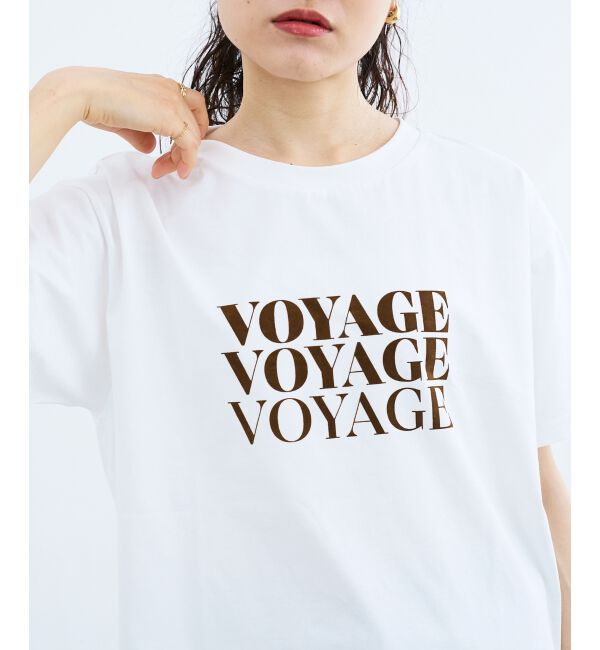  「VOYAGEフロッキーロゴTシャツ」|Tシャツ・カットソー|オフ