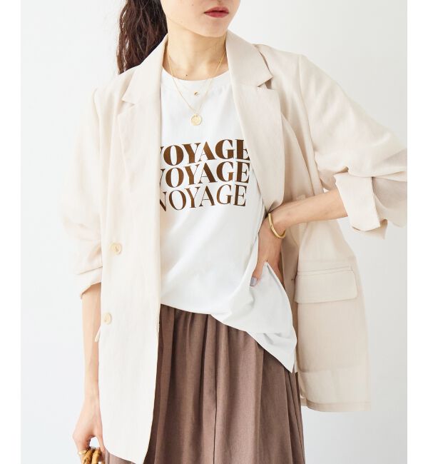  「VOYAGEフロッキーロゴTシャツ」|Tシャツ・カットソー|