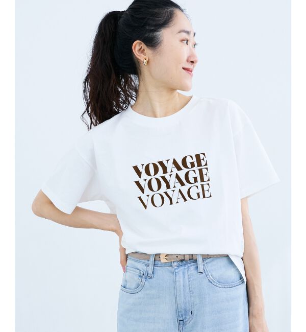  「VOYAGEフロッキーロゴTシャツ」|Tシャツ・カットソー|