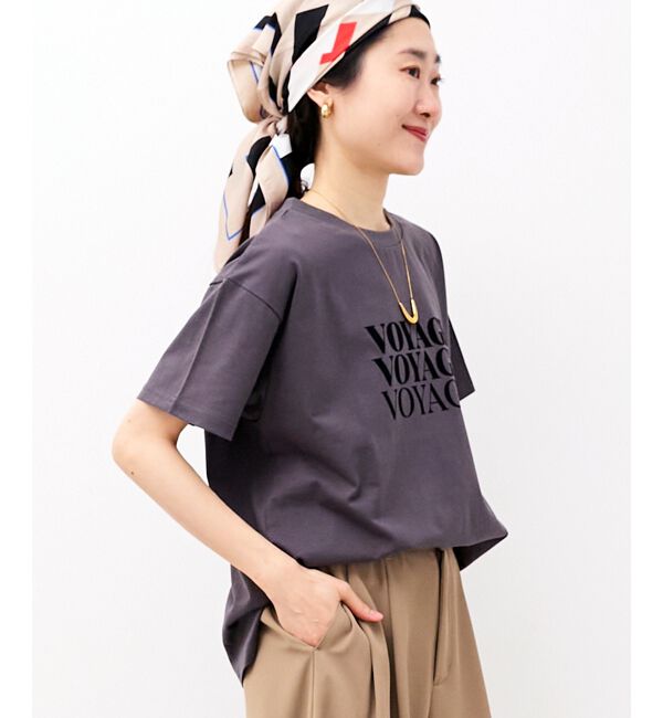  「VOYAGEフロッキーロゴTシャツ」|Tシャツ・カットソー|