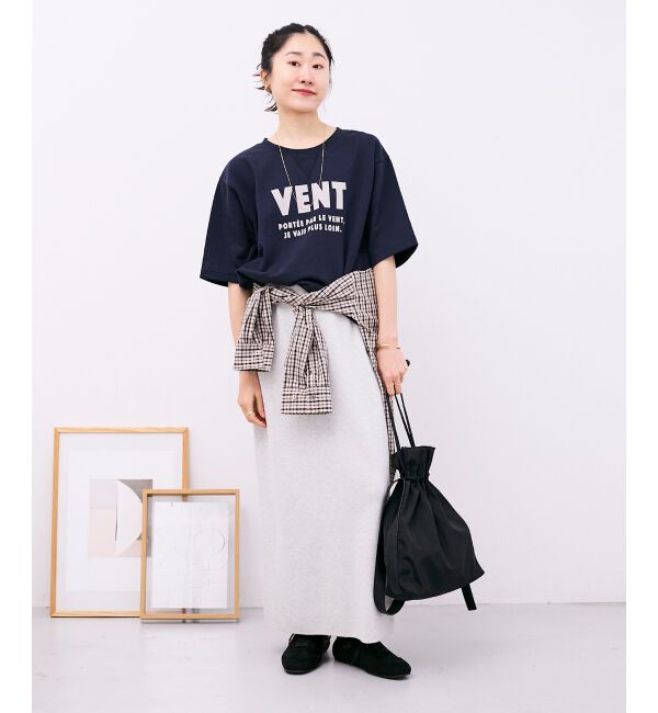  「フロッキーミニ裏毛ロゴプルオーバー」|Tシャツ・カットソー|