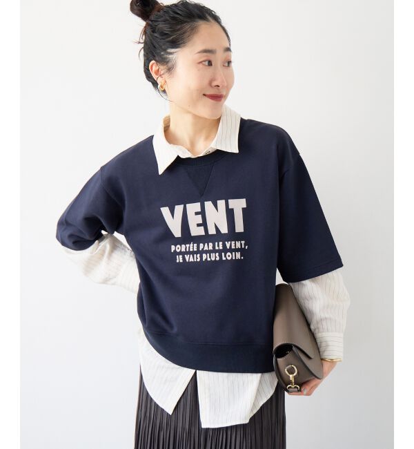  「フロッキーミニ裏毛ロゴプルオーバー」|Tシャツ・カットソー|