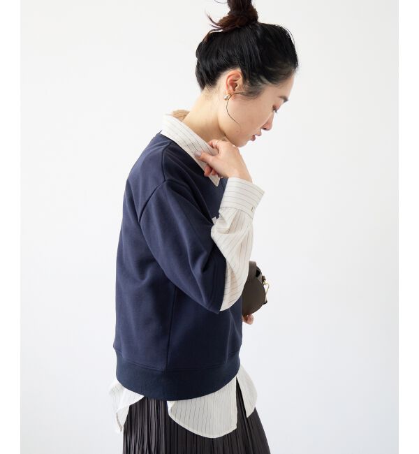  「フロッキーミニ裏毛ロゴプルオーバー」|Tシャツ・カットソー|