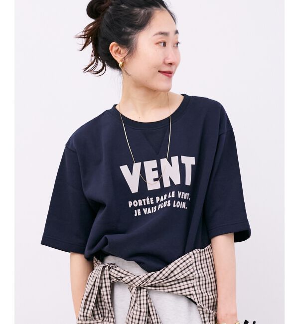  「フロッキーミニ裏毛ロゴプルオーバー」|Tシャツ・カットソー|