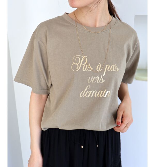  「ハクフレーズTシャツ」|Tシャツ・カットソー|モカ