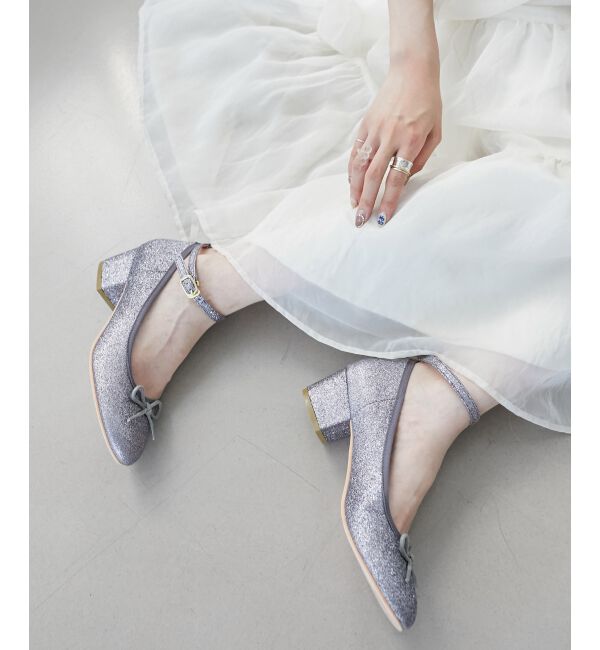 MAJESTICLEGON「ラメリボンパンプス」|パンプス|