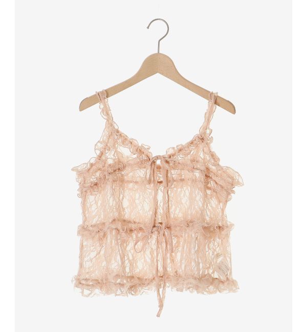 MAJESTICLEGON「フリルレースシアービスチェ」|キャミソール|