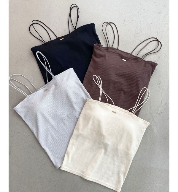  「カップ付きキャミソール」|キャミソール|アイボリー