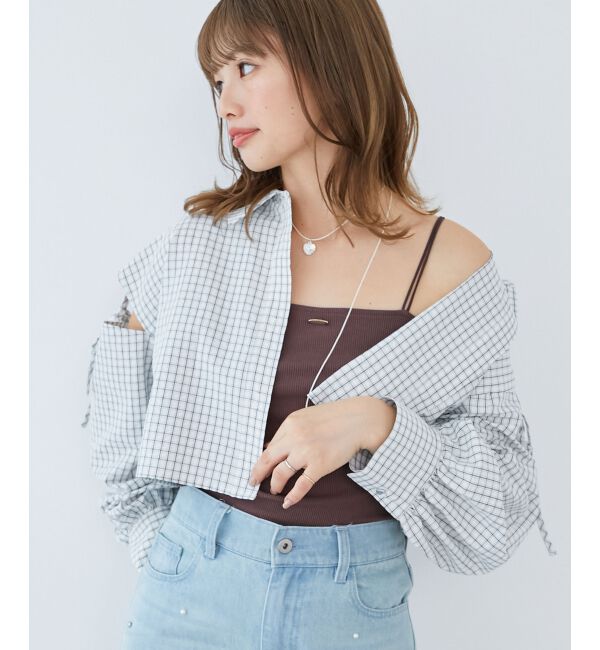  「カップ付きキャミソール」|キャミソール|