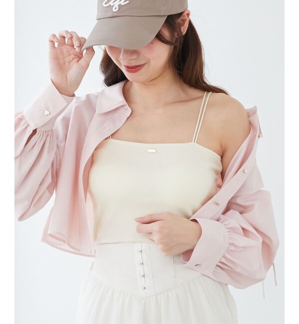  「カップ付きキャミソール」|キャミソール|