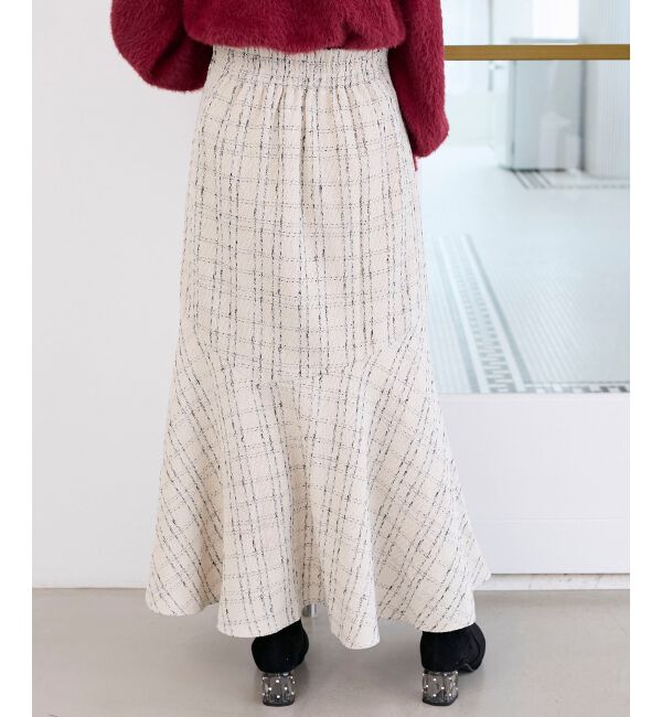  「ツイードマーメイドロングスカート」|スカート|