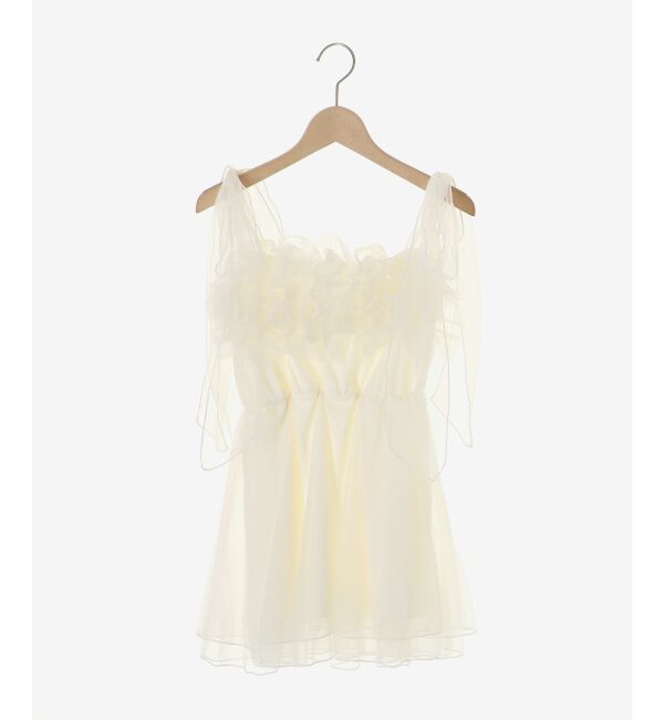  「ショルダーリボンフリルビスチェ」|キャミソール|