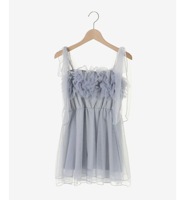  「ショルダーリボンフリルビスチェ」|キャミソール|