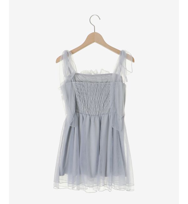  「ショルダーリボンフリルビスチェ」|キャミソール|