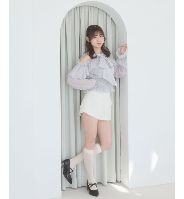  「アメスリフリルリボンブラウス」|シャツ・ブラウス|