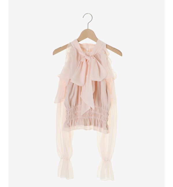  「アメスリフリルリボンブラウス」|シャツ・ブラウス|