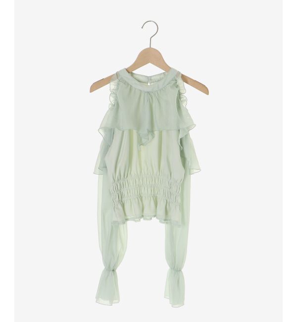  「アメスリフリルリボンブラウス」|シャツ・ブラウス|