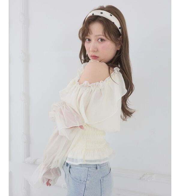 「アメスリフリルリボンブラウス」|シャツ・ブラウス|