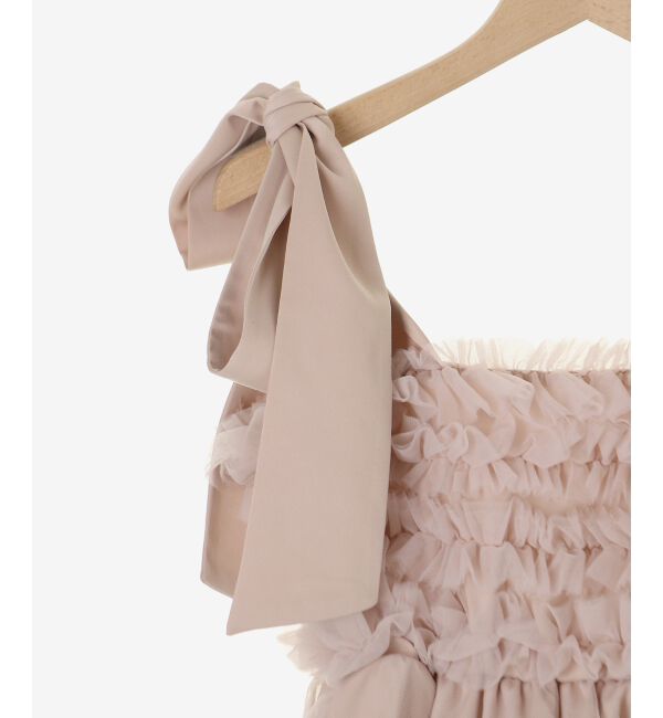  「フリルチュールミニワンピース」|ワンピース|