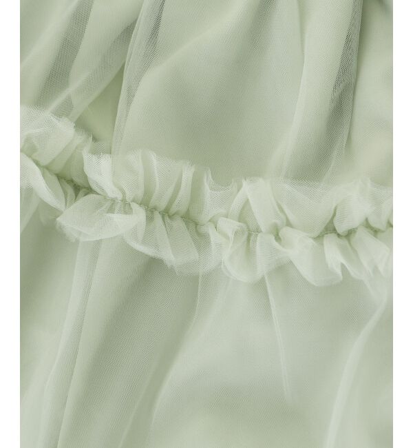  「フリルチュールミニワンピース」|ワンピース|