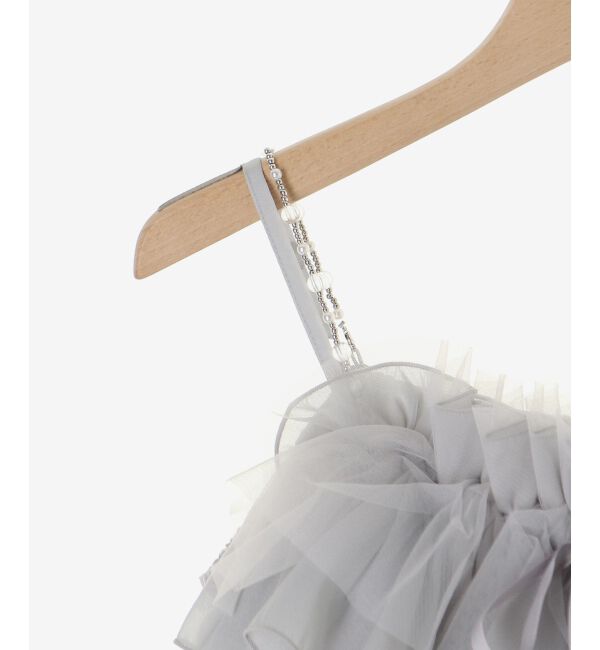  「チェーン付きシアーフリルブラウス」|シャツ・ブラウス|