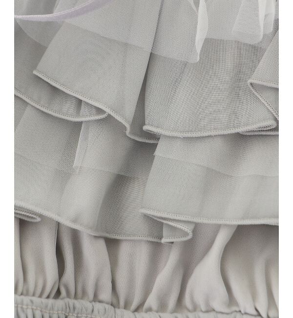  「チェーン付きシアーフリルブラウス」|シャツ・ブラウス|