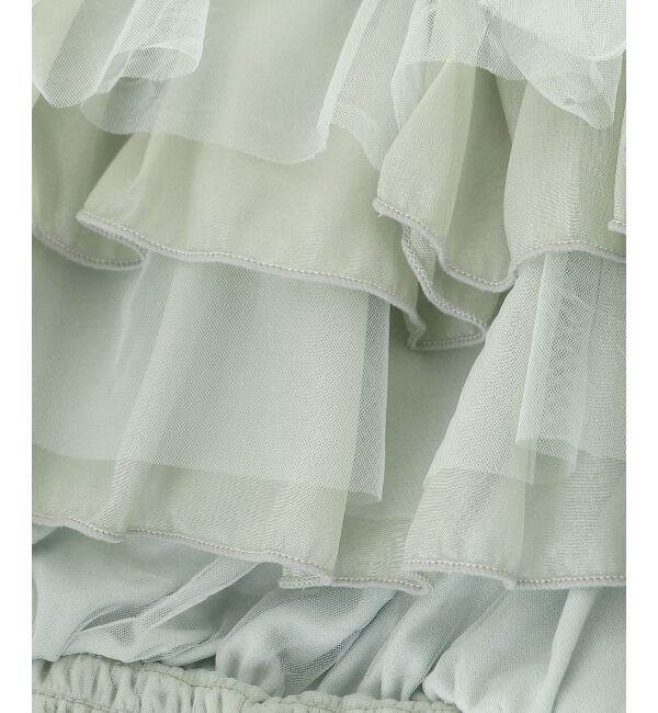  「チェーン付きシアーフリルブラウス」|シャツ・ブラウス|