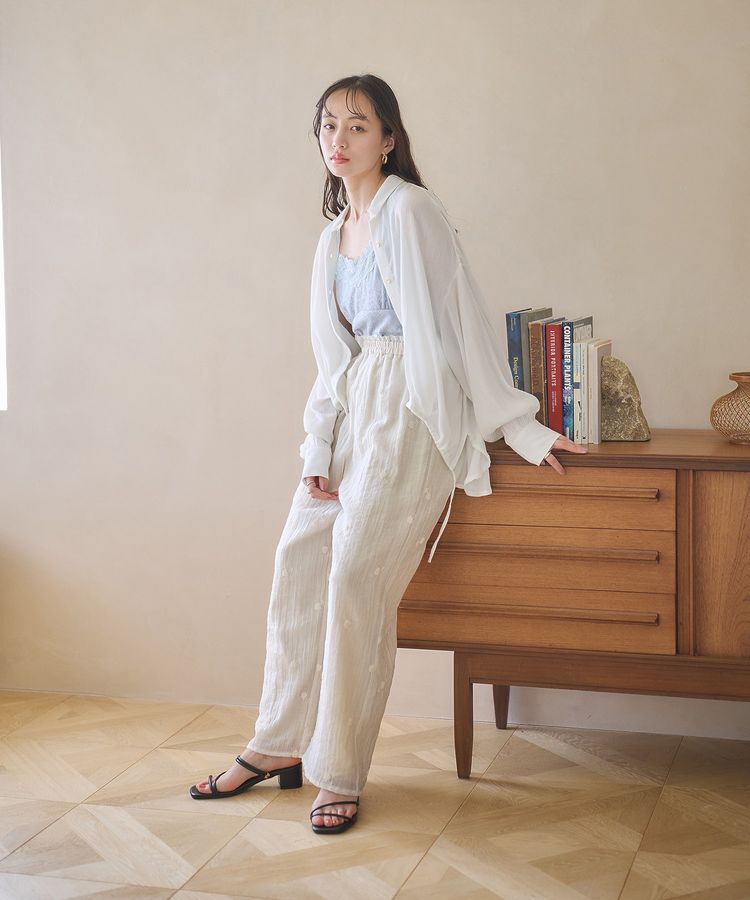 earth music&ecology「レーヨンクレープドロストシャツ」|シャツ・ブラウス|