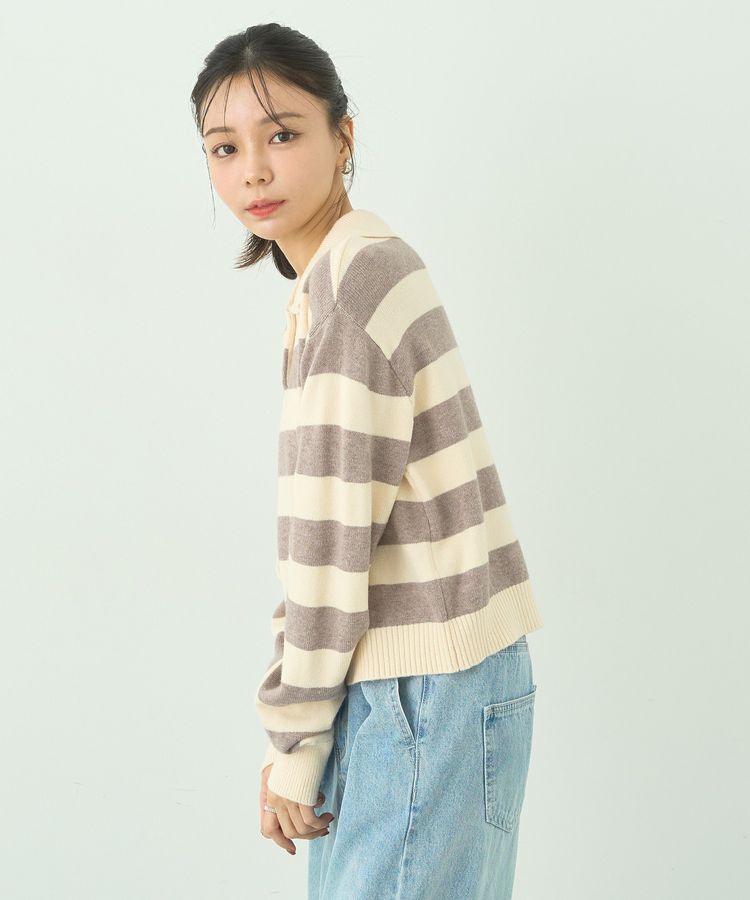 earth music&ecology「ラガーニット」|ニット・セーター|