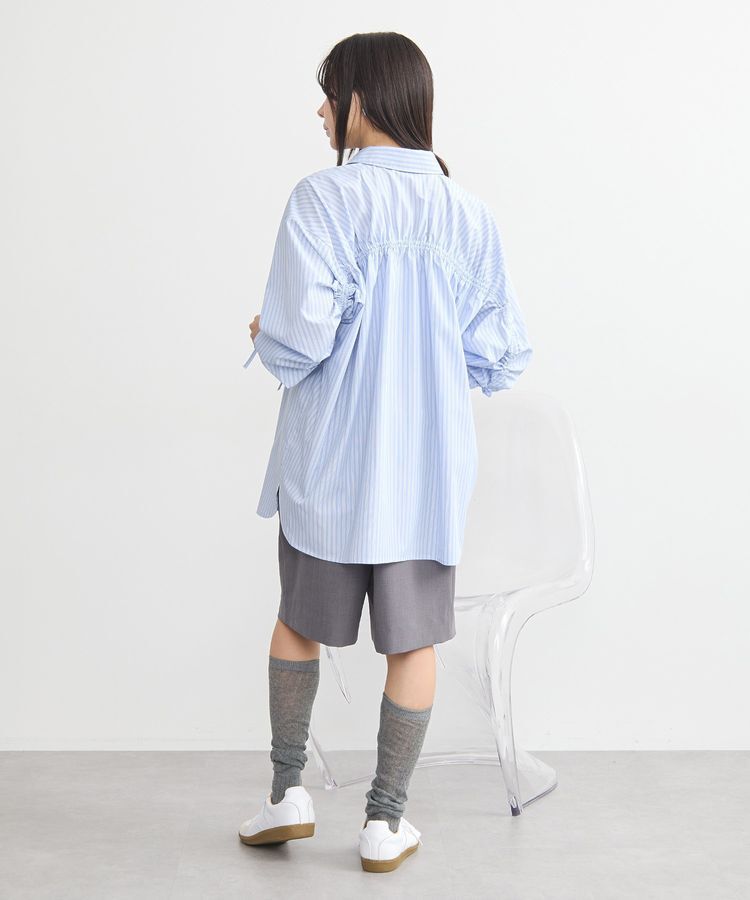 earth music&ecology「バックドロストオーバーシャツ」|シャツ・ブラウス|