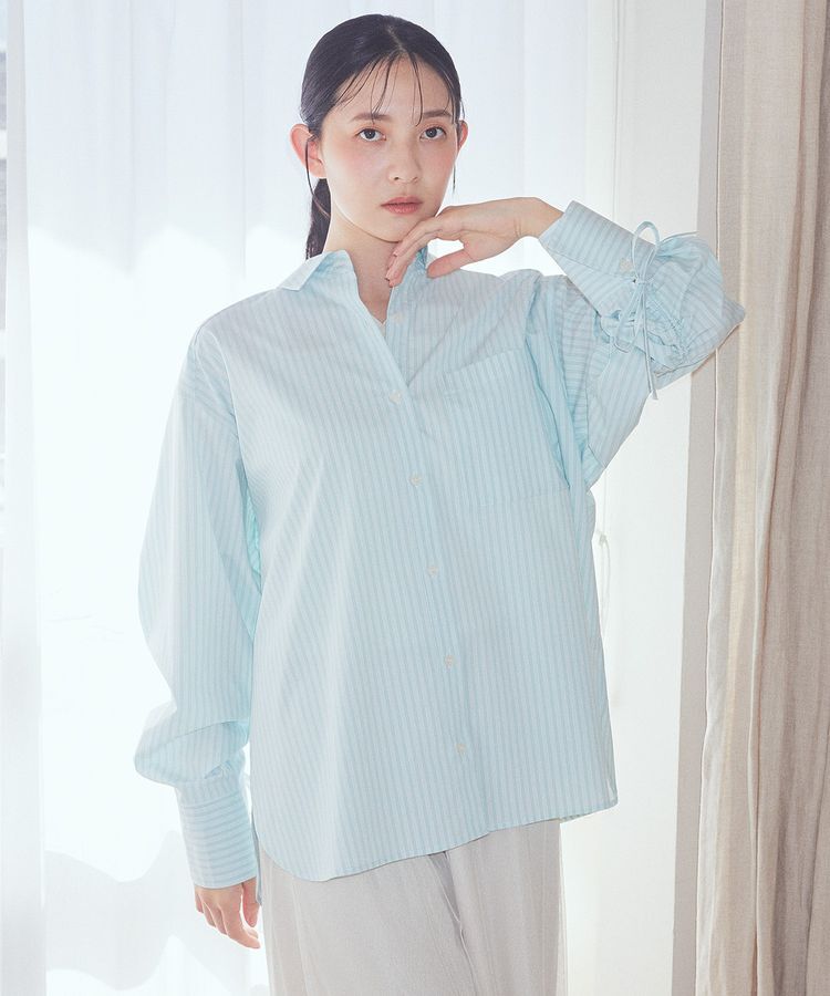 earth music&ecology「バックドロストオーバーシャツ」|シャツ・ブラウス|