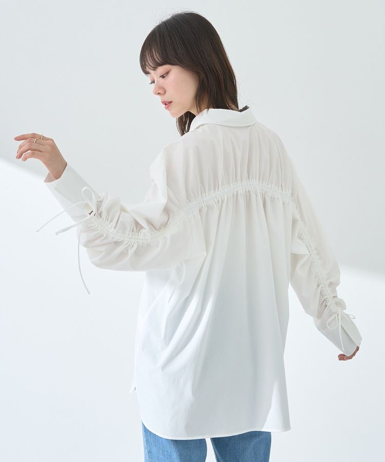 earth music&ecology「バックドロストオーバーシャツ」|シャツ・ブラウス|