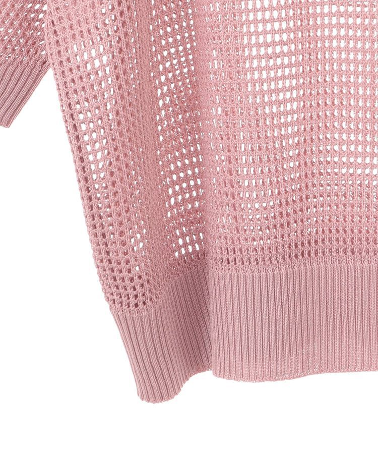 earth music&ecology「メッシュポロニットプルオーバー」|ニット・セーター|