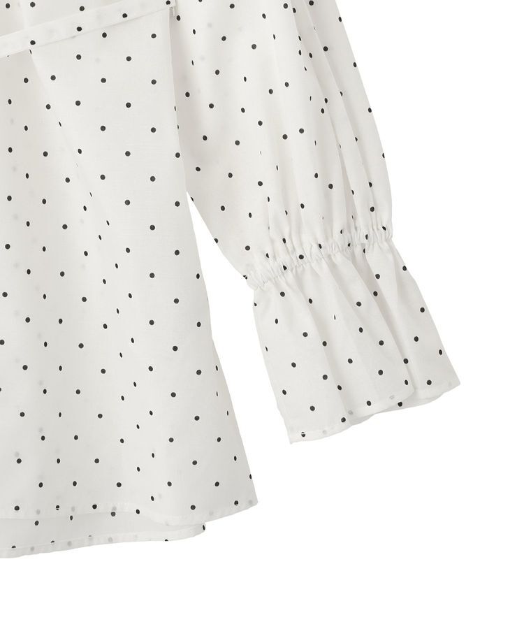 earth music&ecology「【接触冷感・イージーケア】TRキュプラダブルボタンフリルシャツ」|シャツ・ブラウス|