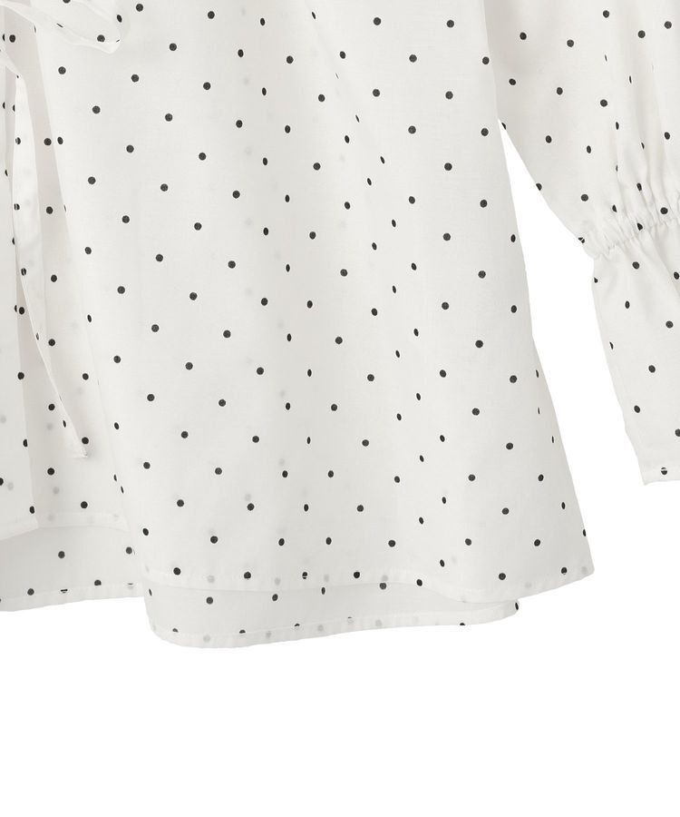 earth music&ecology「【接触冷感・イージーケア】TRキュプラダブルボタンフリルシャツ」|シャツ・ブラウス|