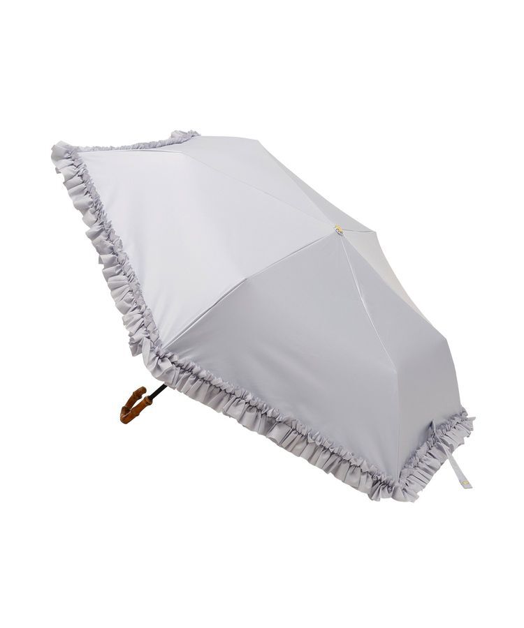 Maison de FLEUR「《晴雨兼用》遮光&UV CUT フリル折りたたみ傘」|傘|