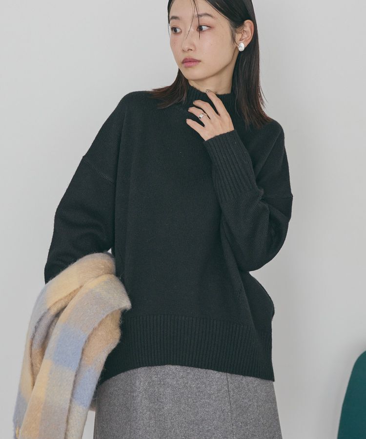 AMERICAN HOLIC「モックネックコクーンニットプルオーバー」|ニット・セーター|