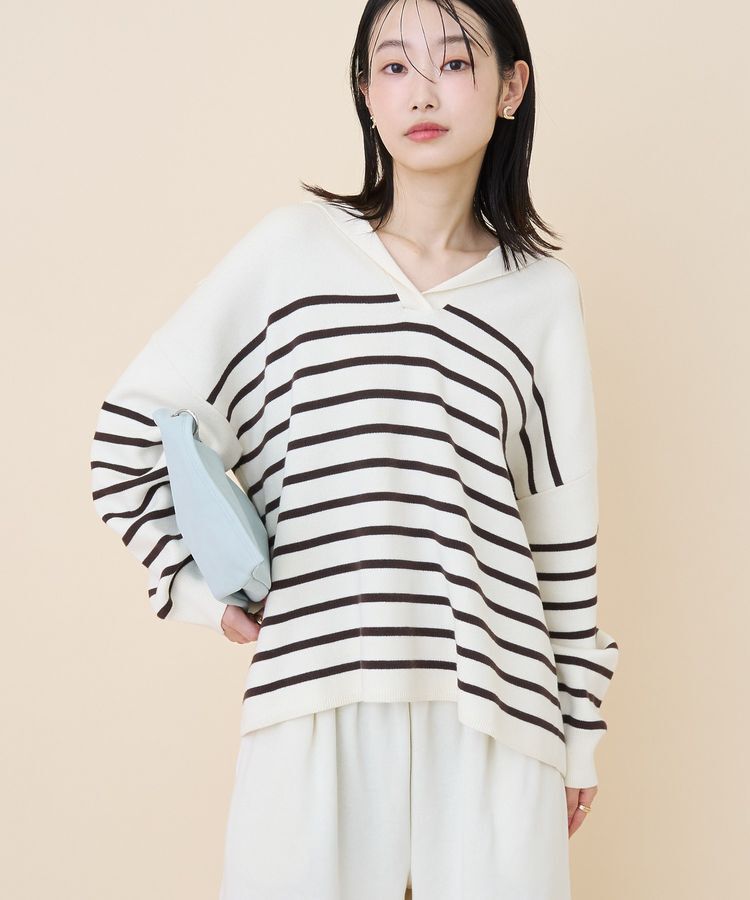 AMERICAN HOLIC「セーラーカラーニットプルオーバー」|ニット・セーター|