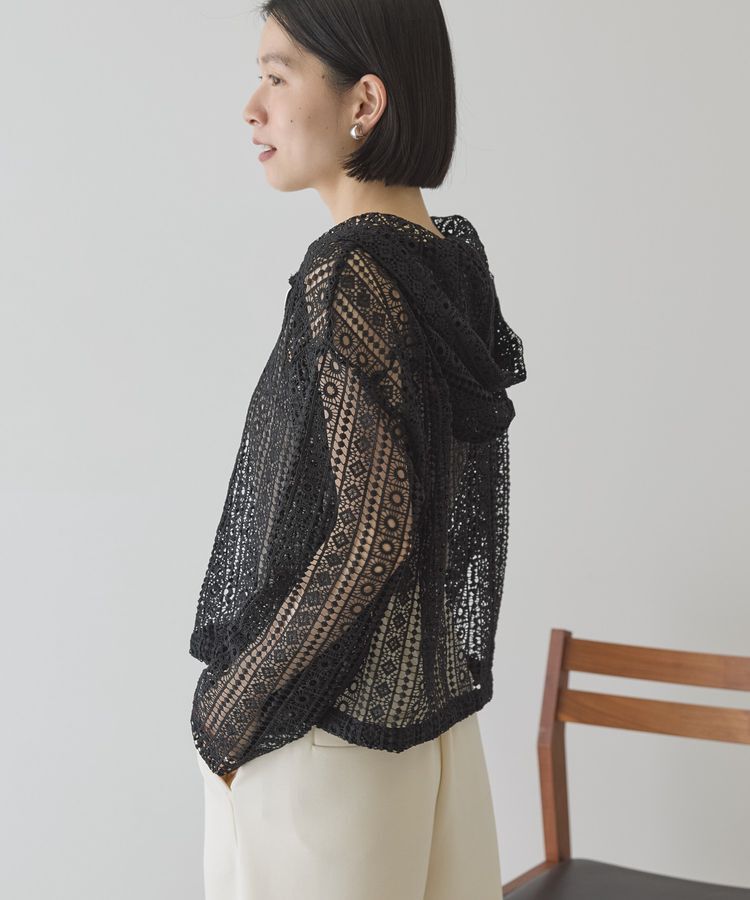 AMERICAN HOLIC「幾何学レースフードシャツ」|シャツ・ブラウス|