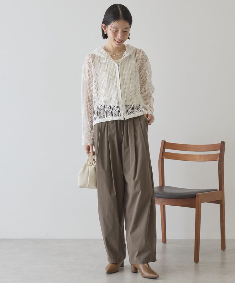 AMERICAN HOLIC「幾何学レースフードシャツ」|シャツ・ブラウス|