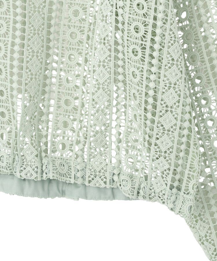 AMERICAN HOLIC「幾何学レースフードシャツ」|シャツ・ブラウス|