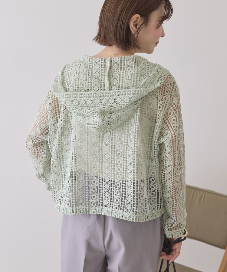 AMERICAN HOLIC「幾何学レースフードシャツ」|シャツ・ブラウス|
