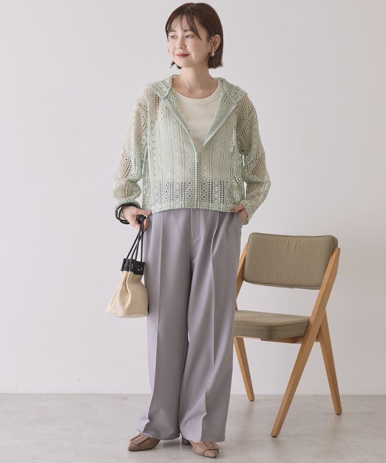 AMERICAN HOLIC「幾何学レースフードシャツ」|シャツ・ブラウス|