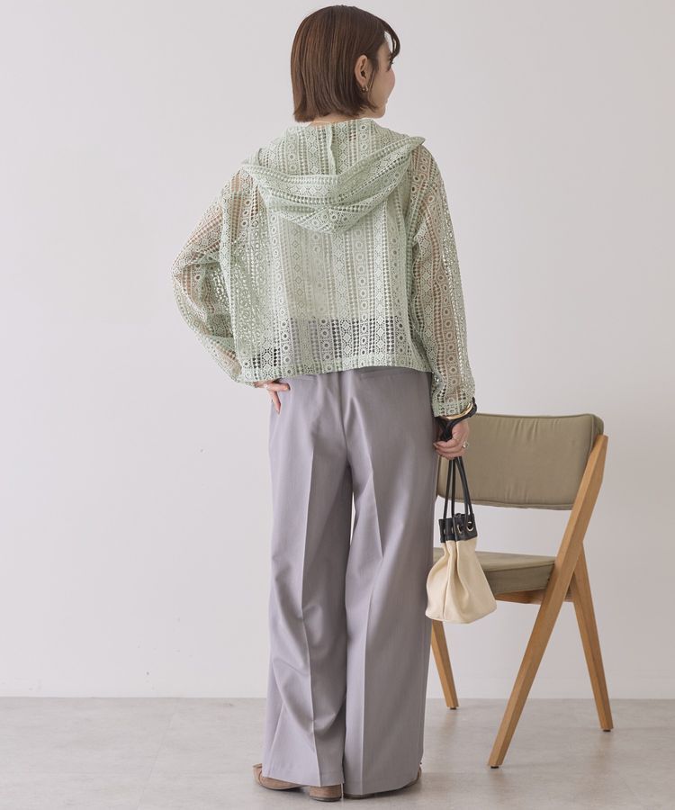 AMERICAN HOLIC「幾何学レースフードシャツ」|シャツ・ブラウス|