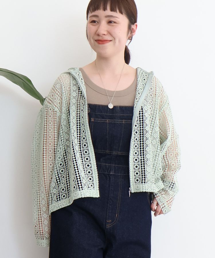 AMERICAN HOLIC「幾何学レースフードシャツ」|シャツ・ブラウス|