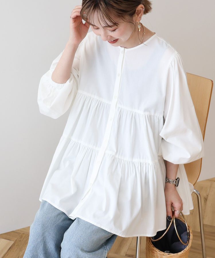 AMERICAN HOLIC「【WEB限定】ティアードギャザーブラウス」|シャツ・ブラウス|