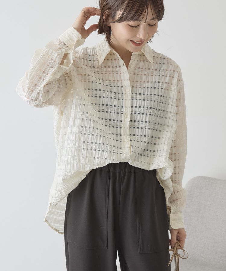 AMERICAN HOLIC「シアーチェックシャツ」|シャツ・ブラウス|