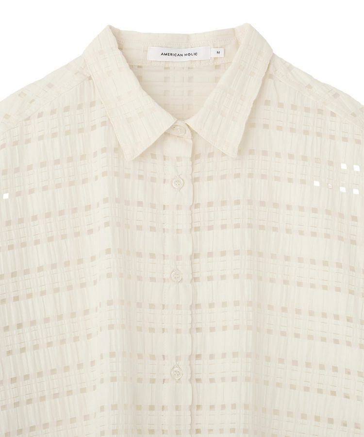 AMERICAN HOLIC「シアーチェックシャツ」|シャツ・ブラウス|